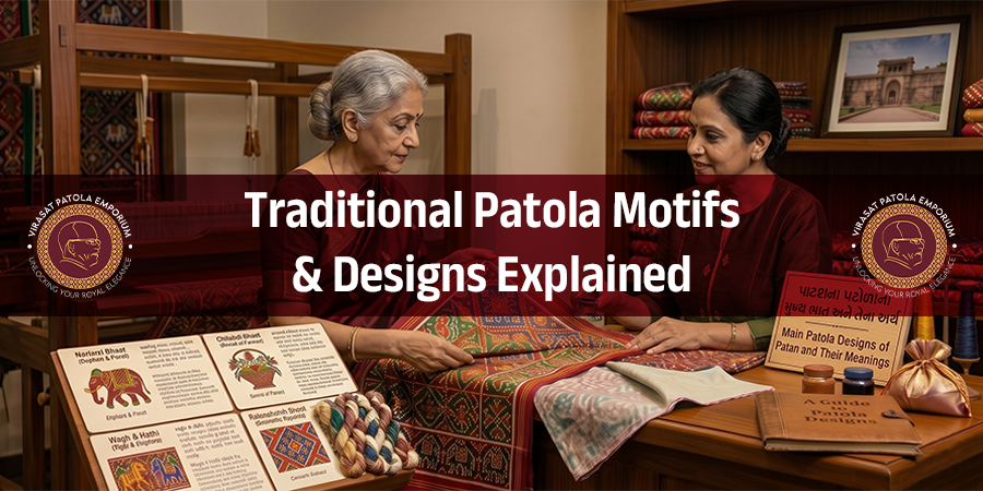Traditional Patola Motifs & Designs Explained | Patola Bhaat Guide ...