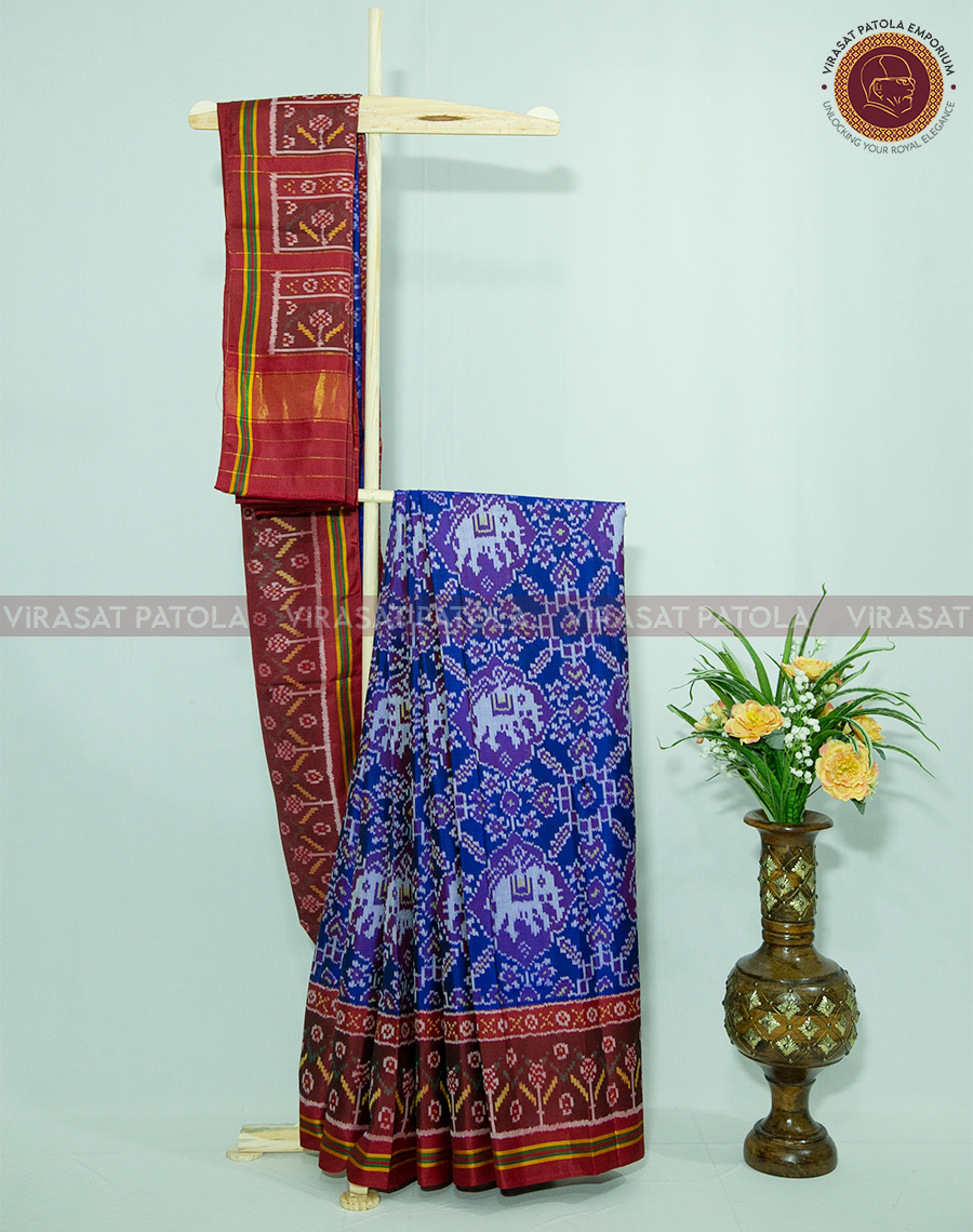 Blue Traditional Patola Saree