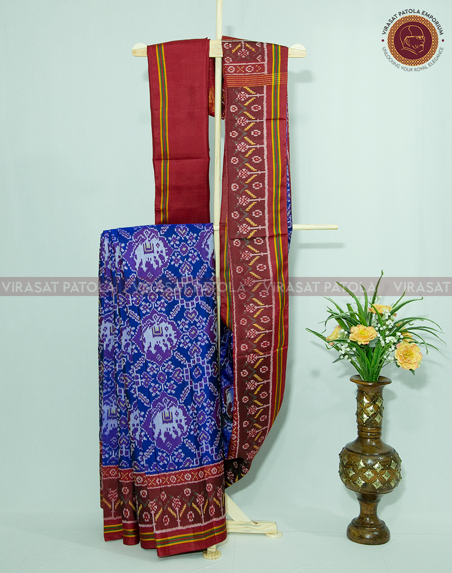 Blue Traditional Patola Saree