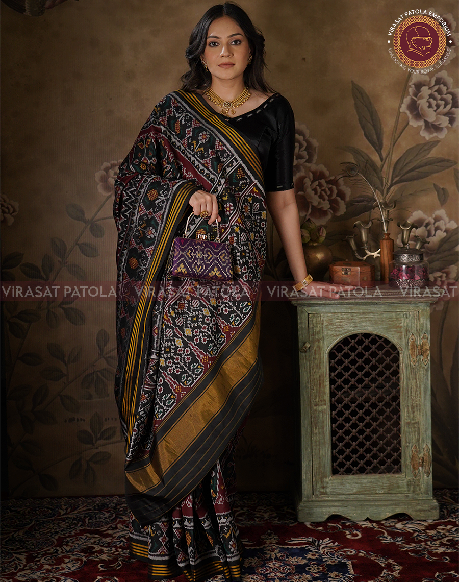 Black Patola Saree