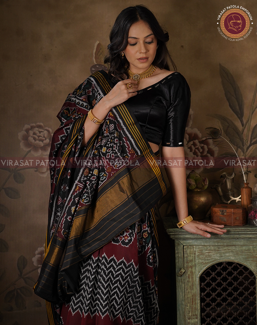 Black Patola Saree