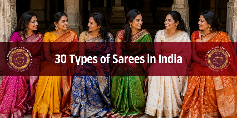 30 Types of Sarees in India: Traditional Handloom Guide | Virasat Patola