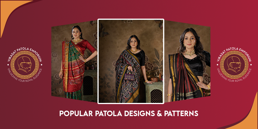 Popular Patola Saree Designs & Patterns Explained | Virasat Patola