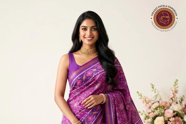 Semi-Ikkat-Patola-Saris