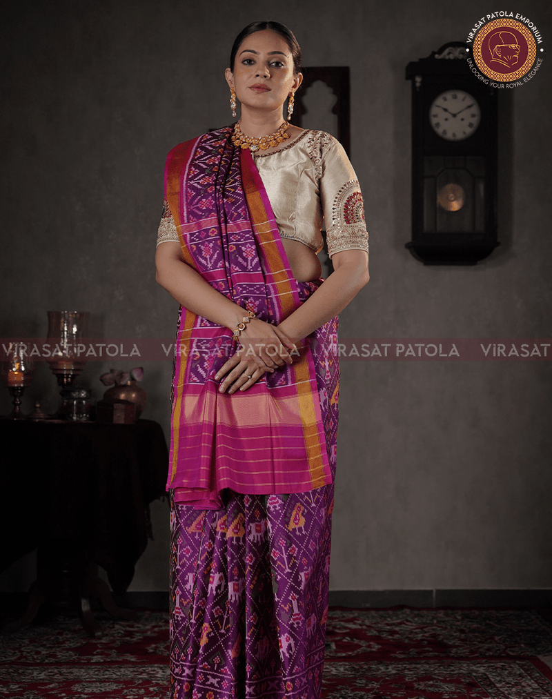 WineNariKunjarPatolaSaree-01- WineNariKunjarPatolaSaree-01-